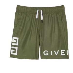 Givenchy Kids Olive Swim Trunks